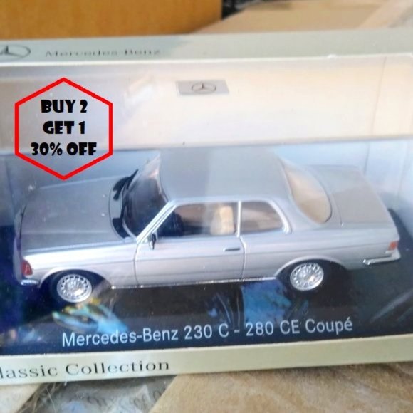 Mercedes Benz Other - 🔥SOLD🔥MERCEDES BENZ 230 C - 280 CE COUPE SILVER MODEL CAR;1:24